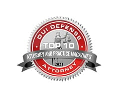 Attorney and Practice Magazine's Top 10 DUI Defense Attorney 2021